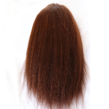 12grade 13*4frontal Kinky Straight Yaki Brazilian human hair