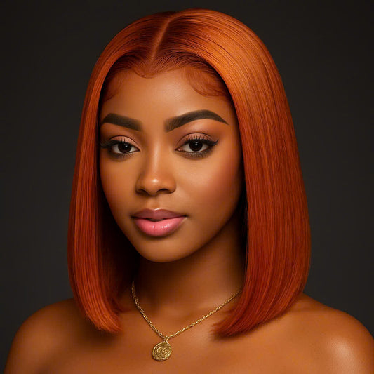 13*4frontal Straight Bob Brazilian Human hair 350 Wig